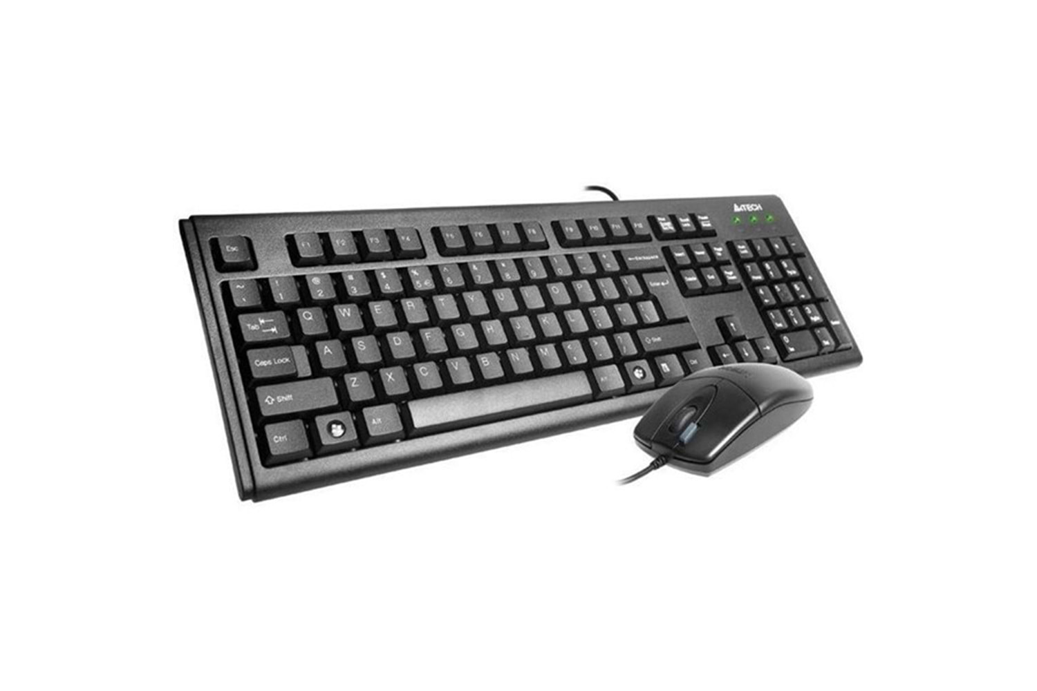 A4 TECH KM-72620D USB Q Trk Optic Mouse Siyah Multimedya Klavye - Mouse Set