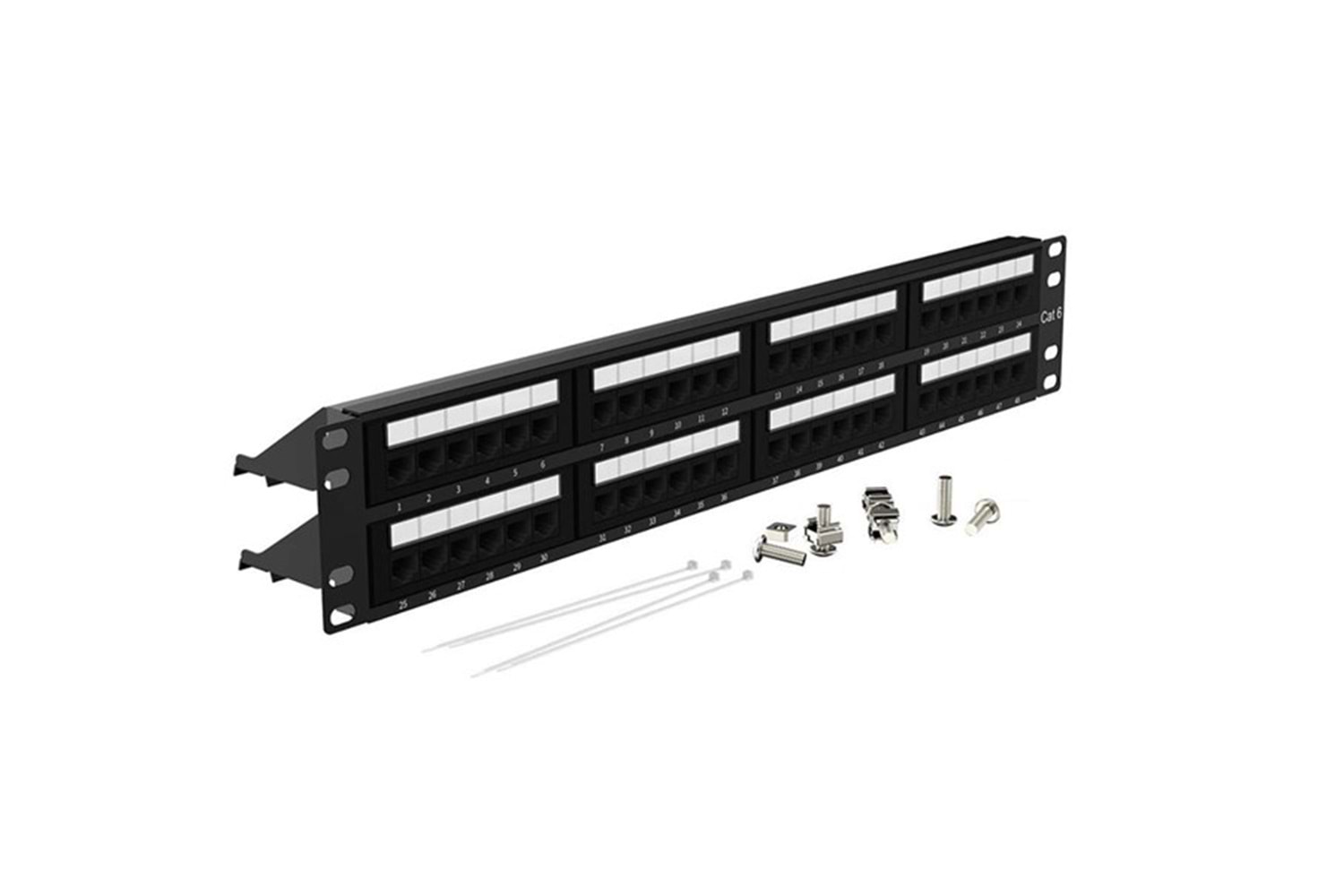 CODEGEN 2U 48port Cat6 Utp Patch Panel COD648