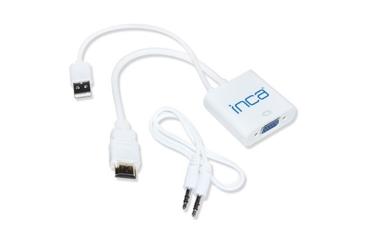 INCA IVTH-01 0.15metre VGA- HDMI Görüntü Adaptörü Beyaz 1080p