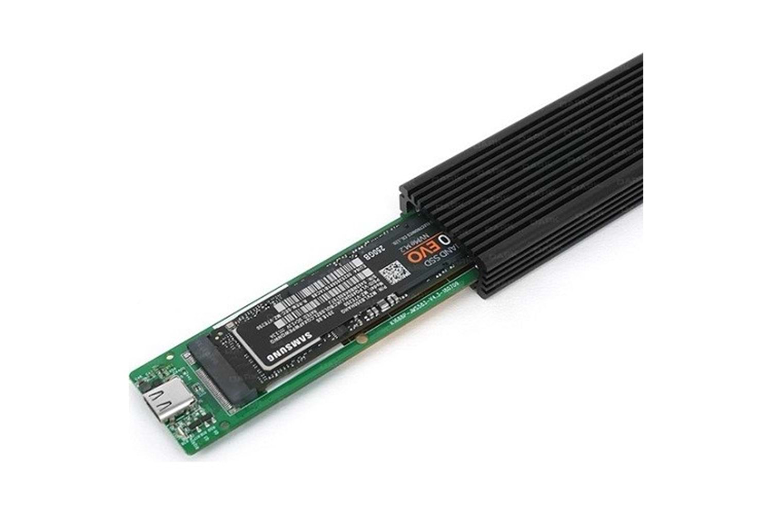 DARK Type-C DK-AC-DSEM4 NVMe M2 Alüminyum Harddisk Kutusu Siyah
