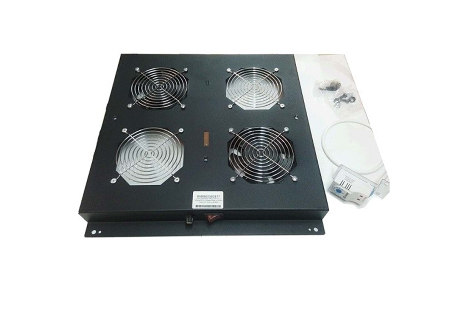 AGER Dikili Tip 2li Termostatlı Siyah Fan Modülü VG-F2T-A-S1