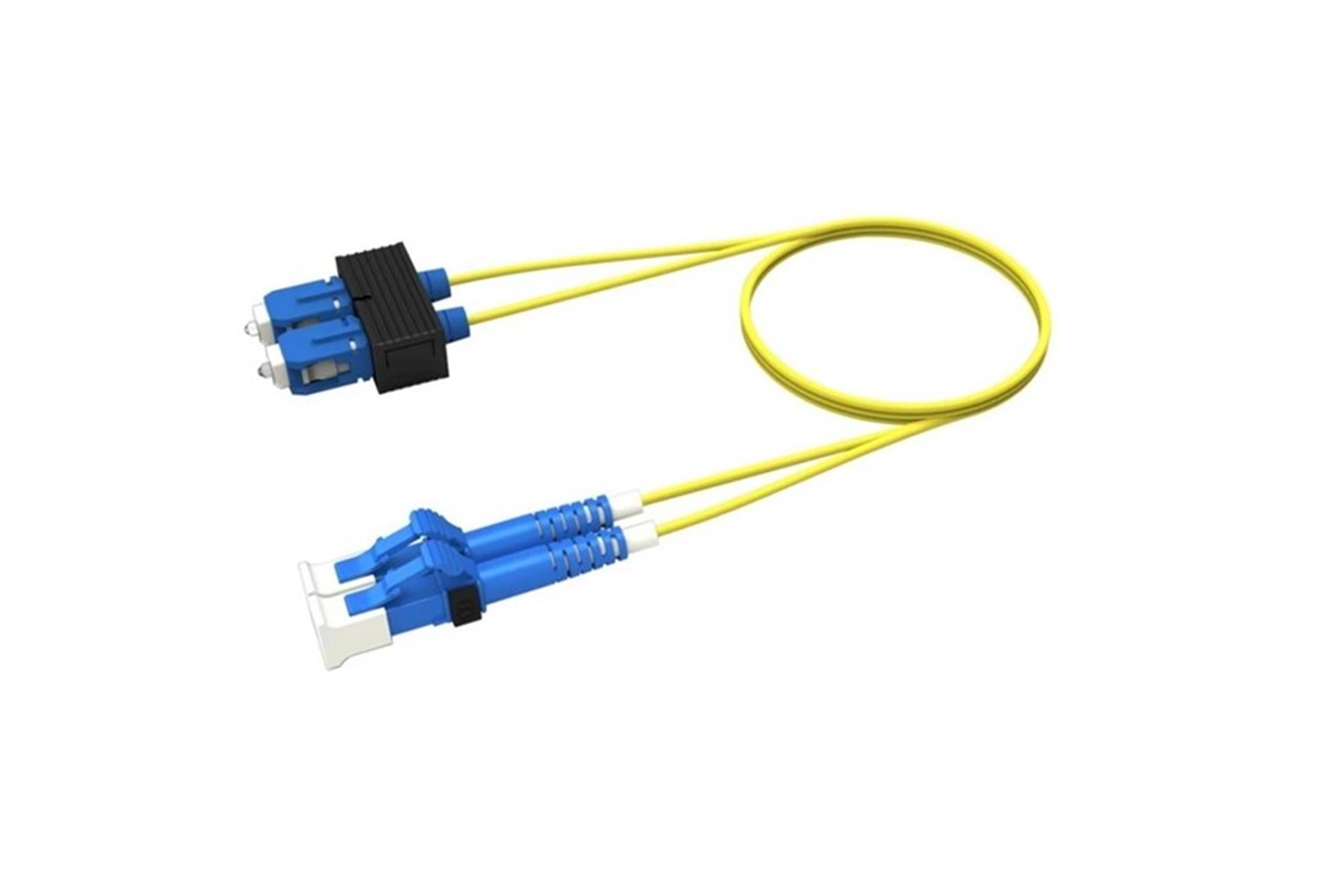 BIFO 10m SM SC-LC 9/125µ LSZH Duplex Fiber Optik Patch Kablo