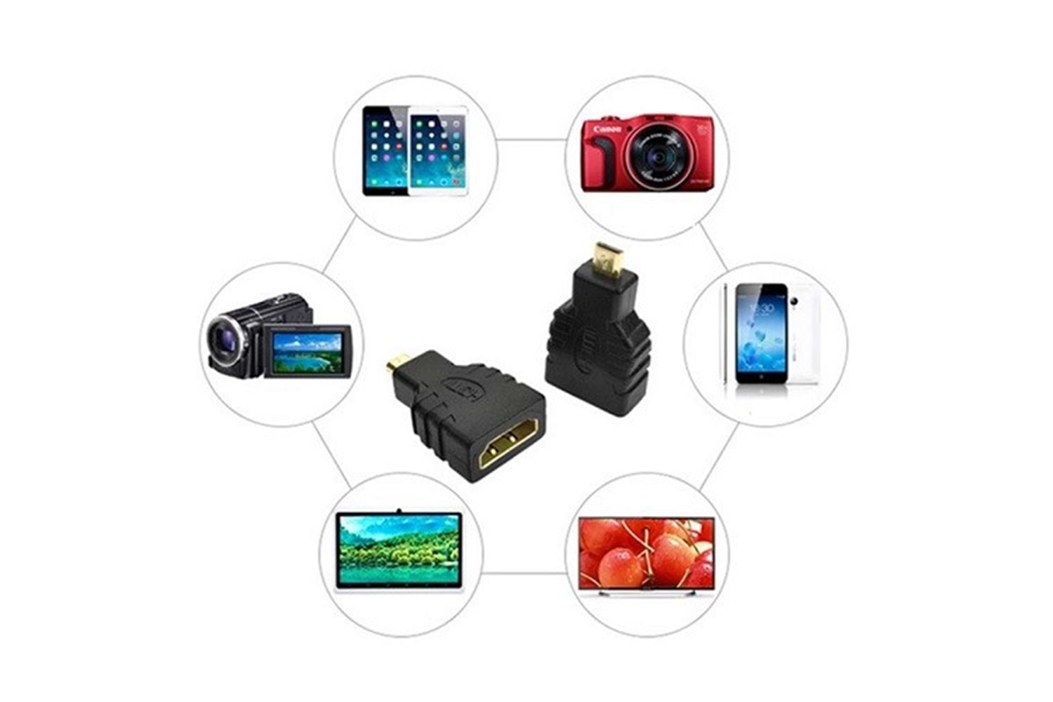 CODEGEN CDG-CNV30 mHDMI-HDMI Görüntü Adaptörü Siyah