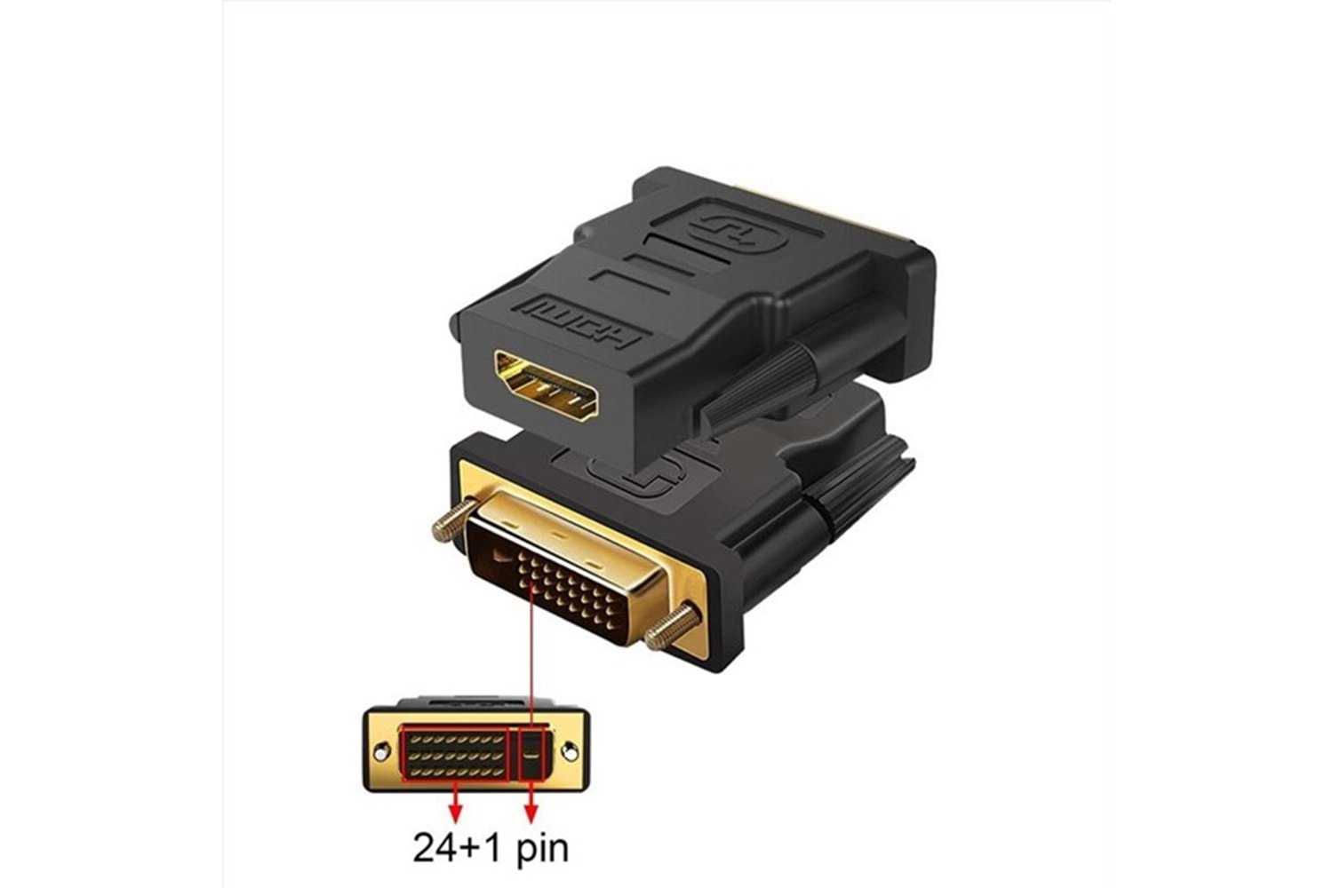 CODEGEN CDG-CNV37 DVI (24+1)-HDMI Görüntü Adaptörü Siyah