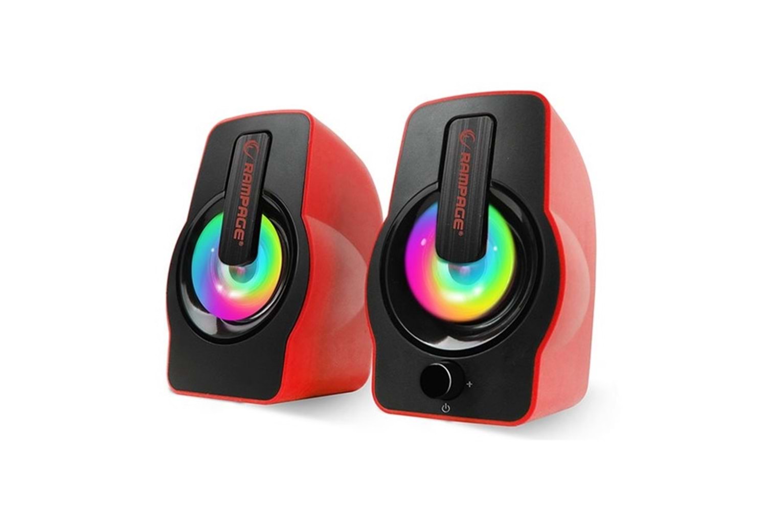 RAMPAGE RMS-G7 Falsetto 1+1 USB Kırmızı 6w Hoparlör RGB Ledli