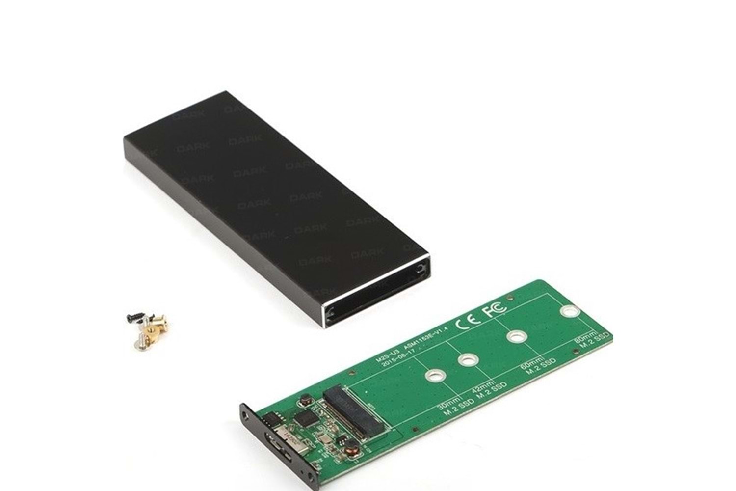 DARK M2 USB 3.0 DK-AC-DSEM2 NGFF Alüminyum Harddisk Kutusu Siyah