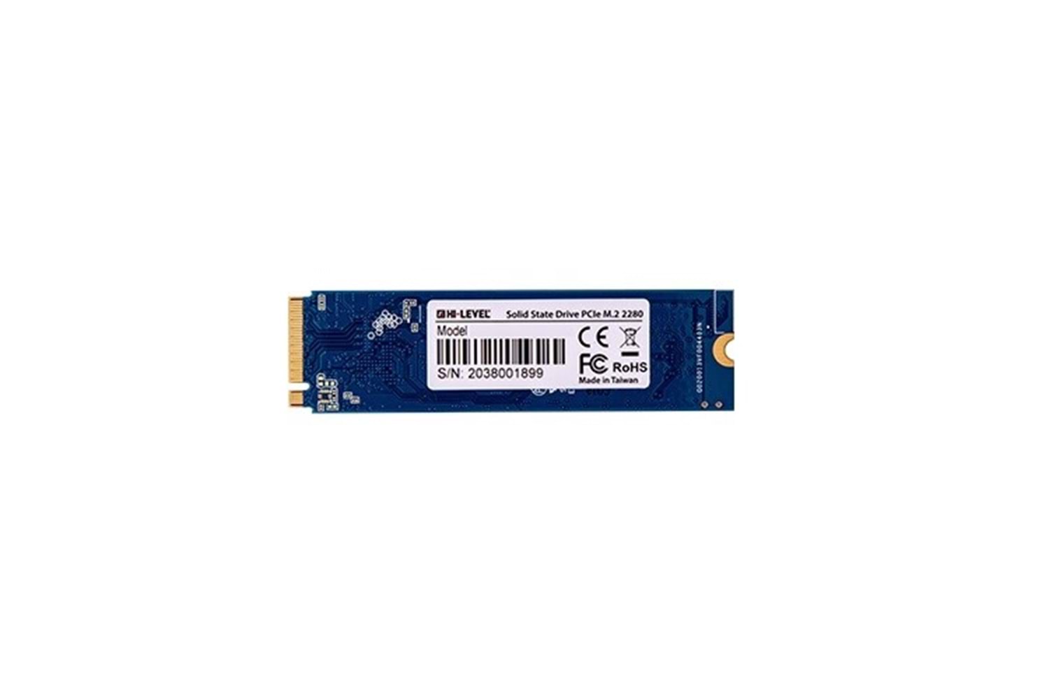 HI-LEVEL 256GB HLV-M2PCIeSSD2280/256G 3300- 1200MB/s M2 PCIe NVMe Gen3 Disk