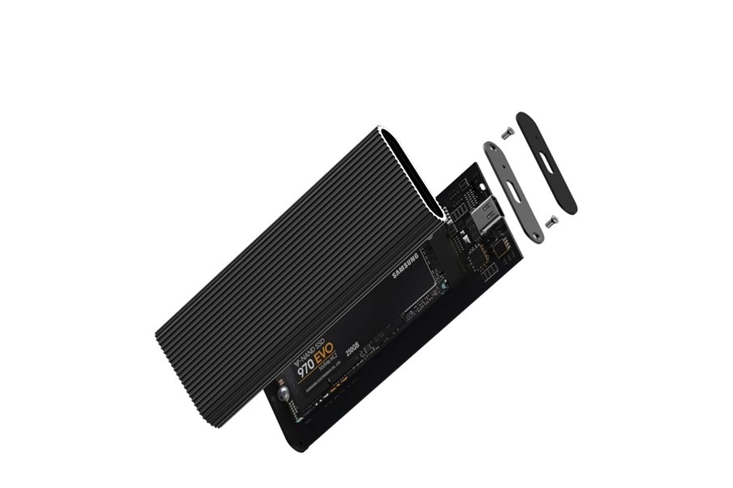 CODEGEN M2 Type-C CDG-SSD-10BC PCIe NVMe M2 Alüminyum Harddisk Kutusu Siyah