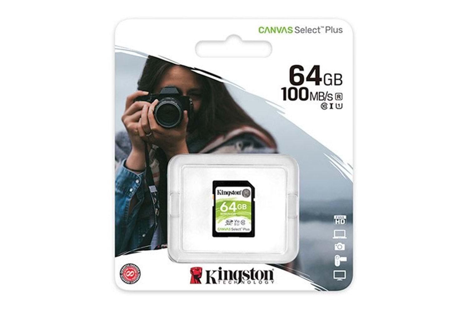 KINGSTON SDHC 64GB SDS2/64GB Class10 Hafıza Kartı