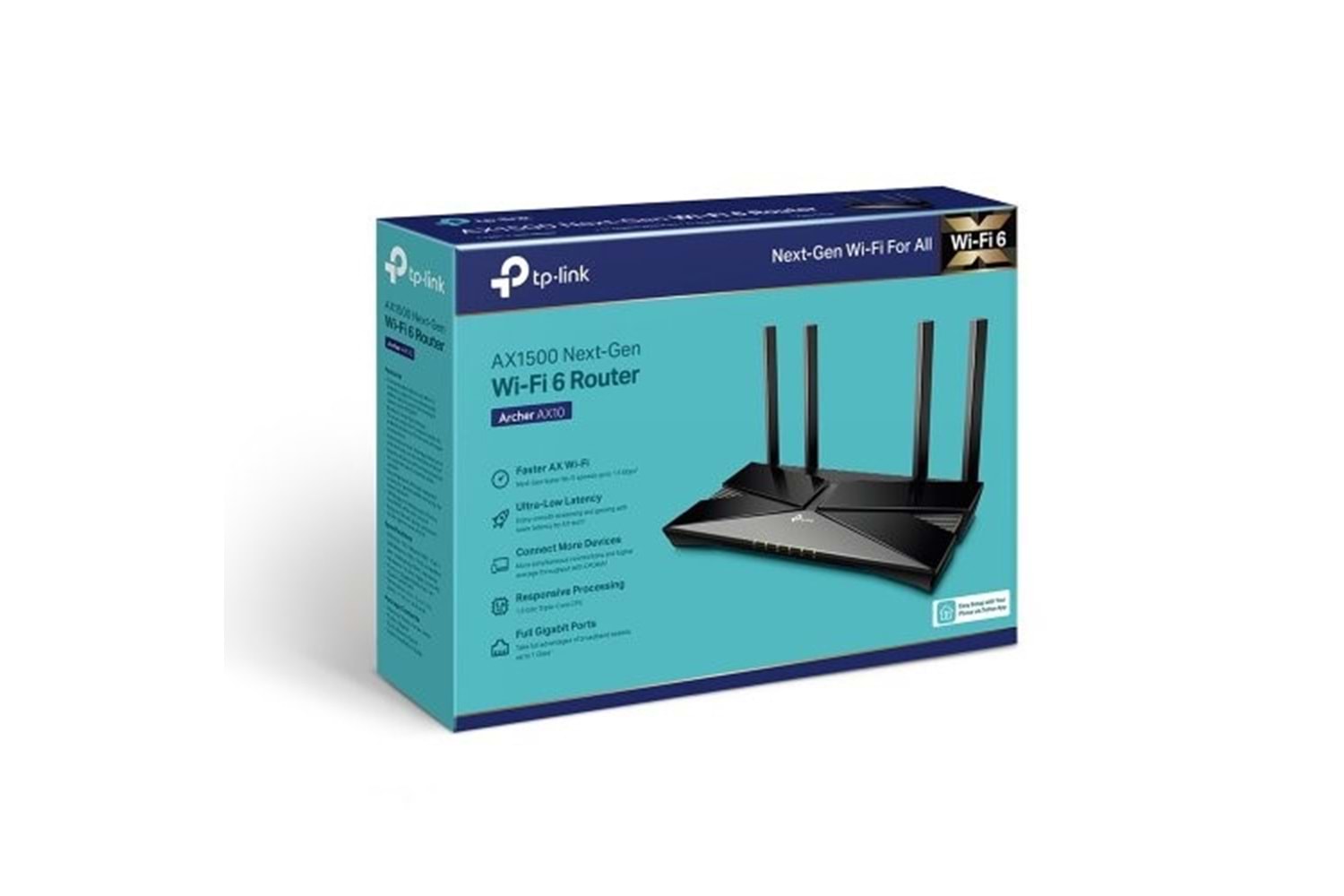 TP-LINK ARCHER AX10 1500mbps AX1500 Dual Band EV Ofis Tipi Gaming Router