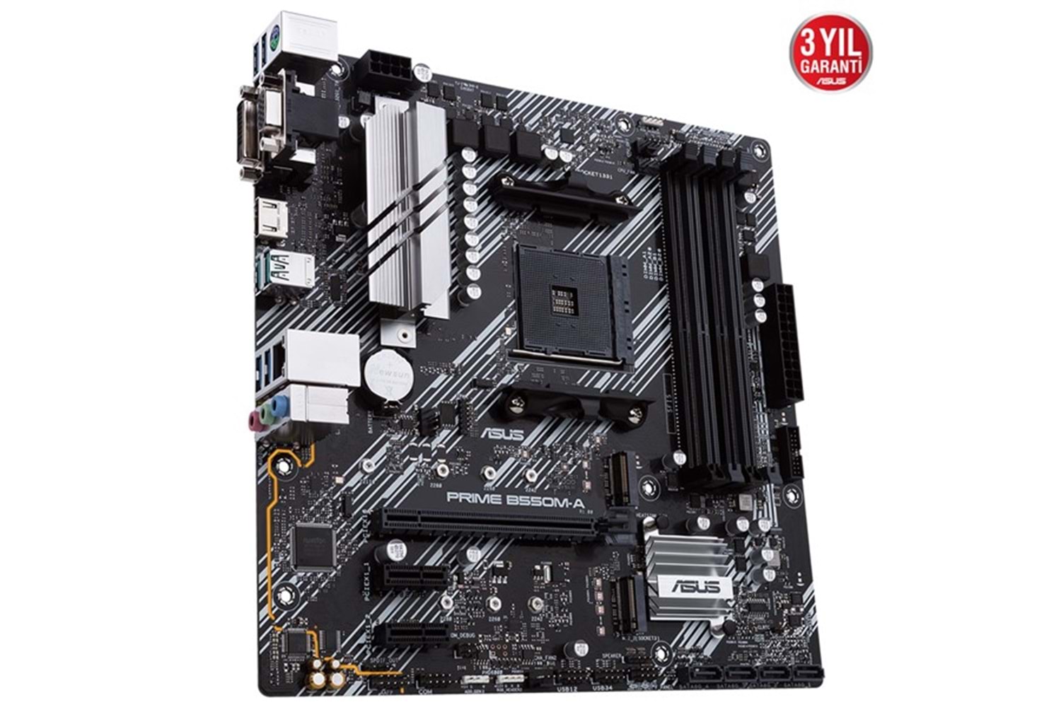 ASUS PRIME B550M-A DDR4 HDMI DVI PCIe 16X v4.0 AM4 mATX