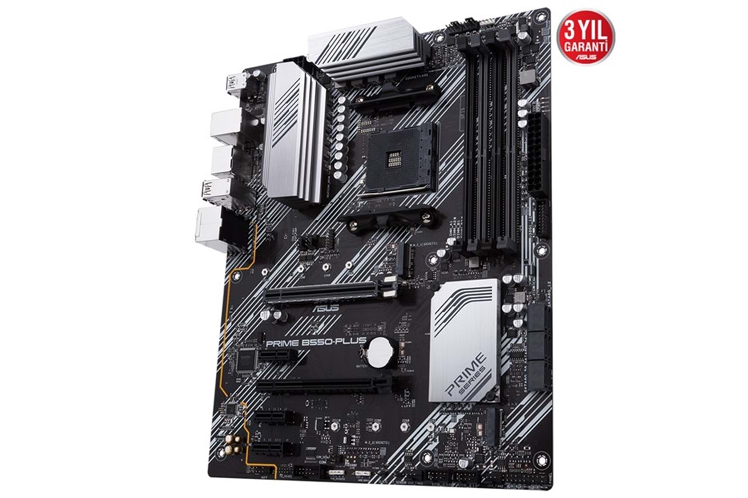 ASUS PRIME B550-PLUS DDR4 M2 PCIe NVME HDMI DVI DP PCIe 16X v4.0 AM4 mATX