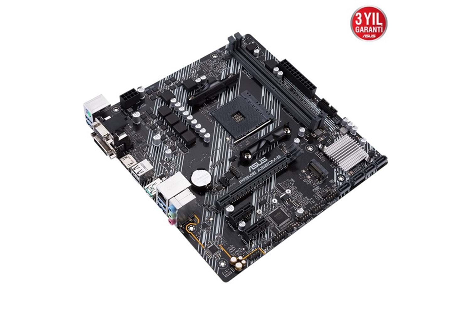 ASUS PRIME A520M-E DDR4 M2 PCIe NVME HDMI DVI PCIe 16X v4.0 AM4 mATX