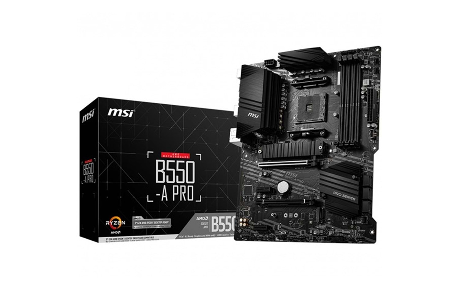 MSI B550-A PRO DDR4 M2 PCIe NVME HDMI DP PCIe 16X v4.0 AM4 ATX