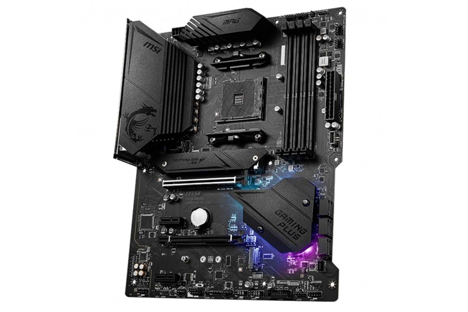 MSI MPG B550 GAMING PLUS DDR4 M2 PCIe NVME HDMI DP PCIe 16X v4.0 AM4 ATX