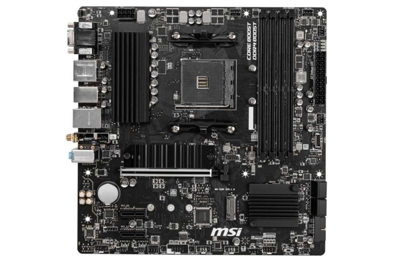 MSI B550M PRO-VDH WIFI DDR4 M2 PCIe NVME HDMI DP PCIe 16X v4.0 AM4 mATX