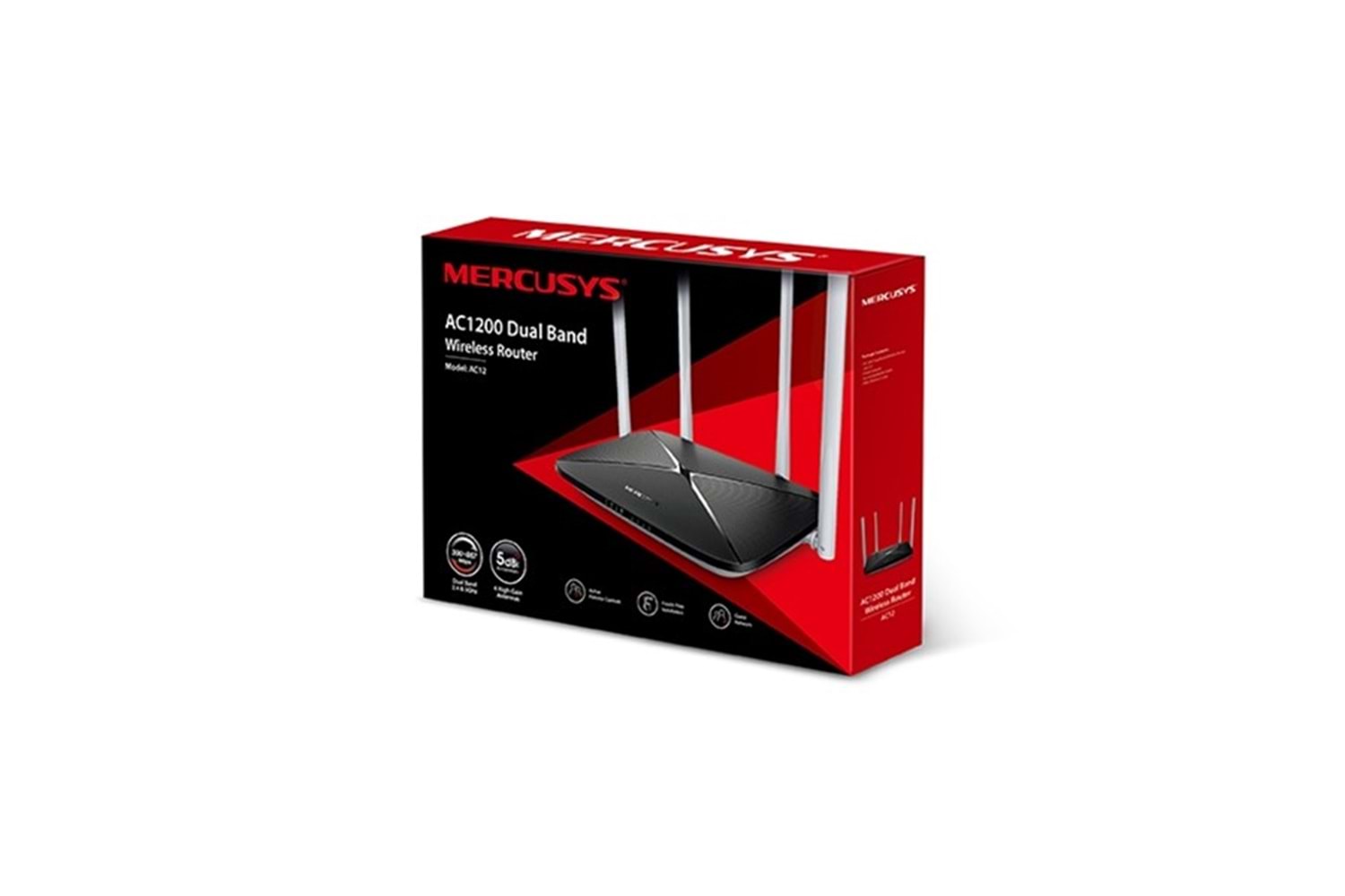 MERCUSYS AC12 AC1200 Dual Band EV Ofis Tipi Router