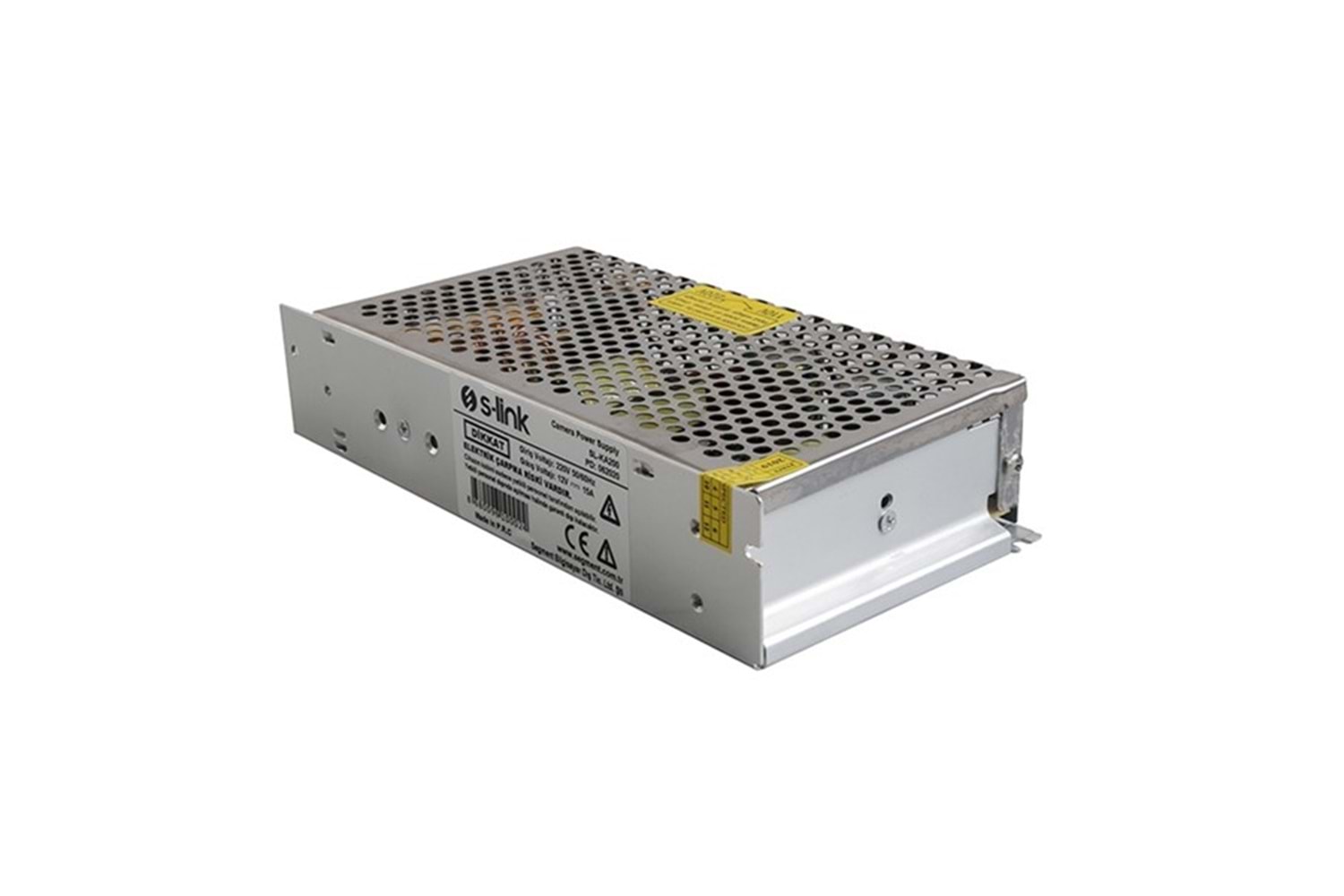 S-LINK 12v 15amper SL-KA200 195w Metal CCTV Adaptör