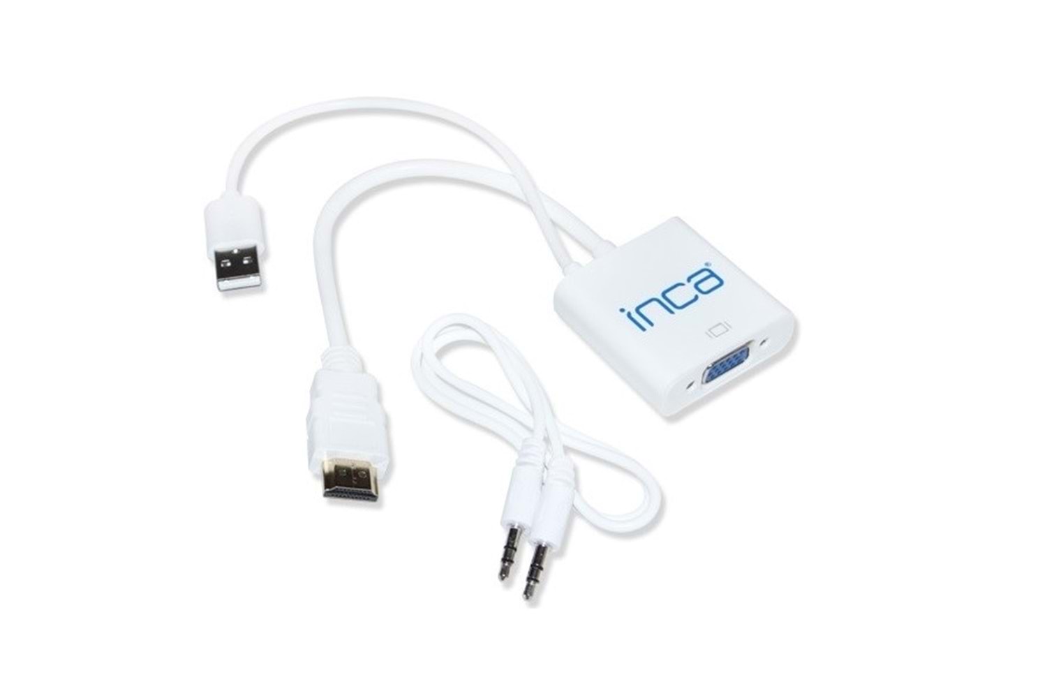 INCA IHTV-7TB 0.15metre HDMI-VGA (D) Görüntü Adaptörü Beyaz Sesli 1080p