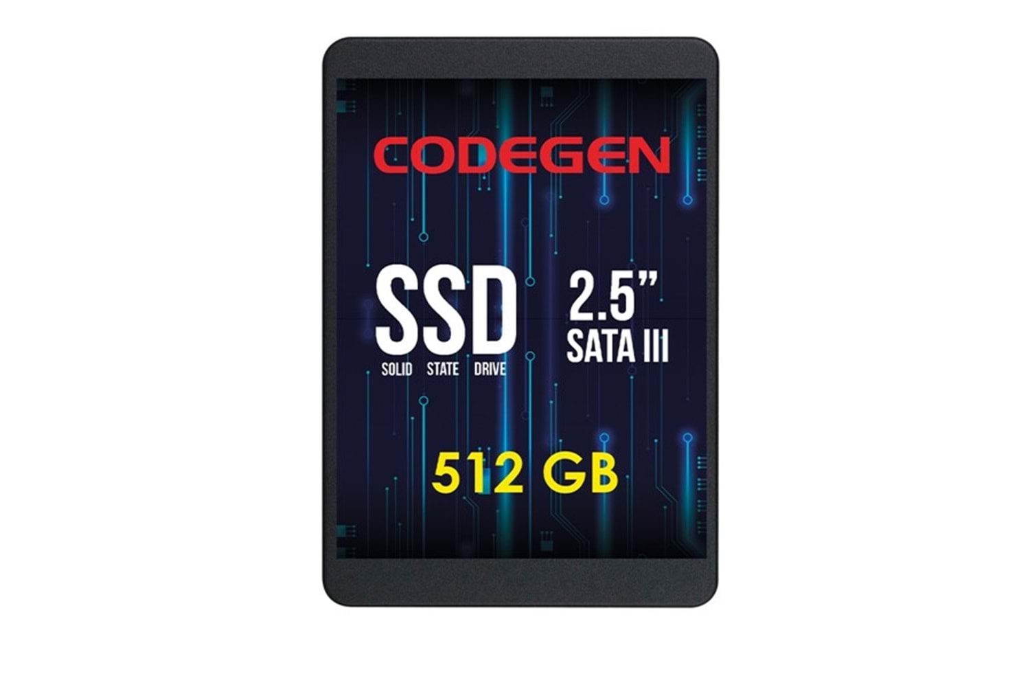 CODEGEN 512GB CDG-512GB-SSD25 560- 500MB/s SSD SATA-3 Disk