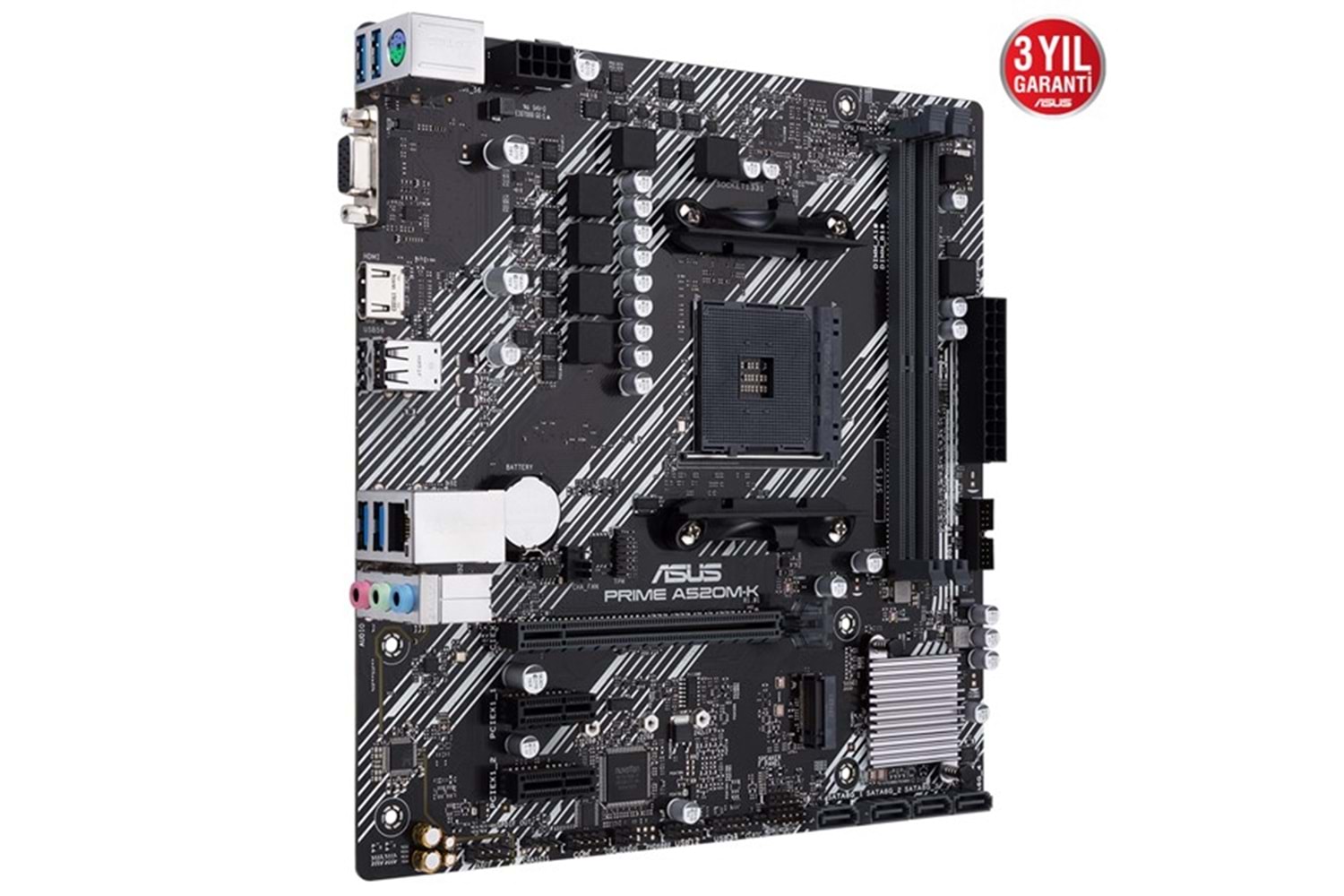 ASUS PRIME A520M-K DDR4 M2 PCIe NVME HDMI PCIe 16X v3.0 AM4 mATX