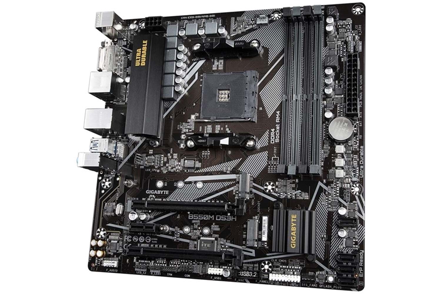 GIGABYTE B550M-DS3H DDR4 HDMI DVI PCIe 16X v4.0 AM4 mATX