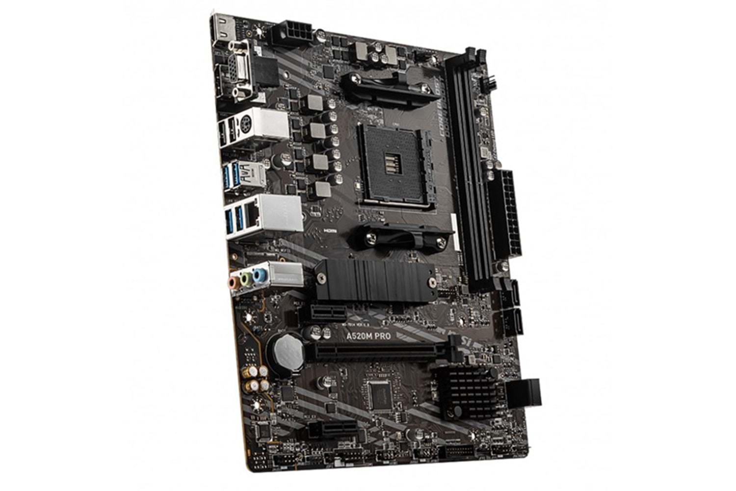 MSI A520M PRO DDR4 M2 PCIe NVME HDMI DP PCIe 16X v3.0 AM4 mATX
