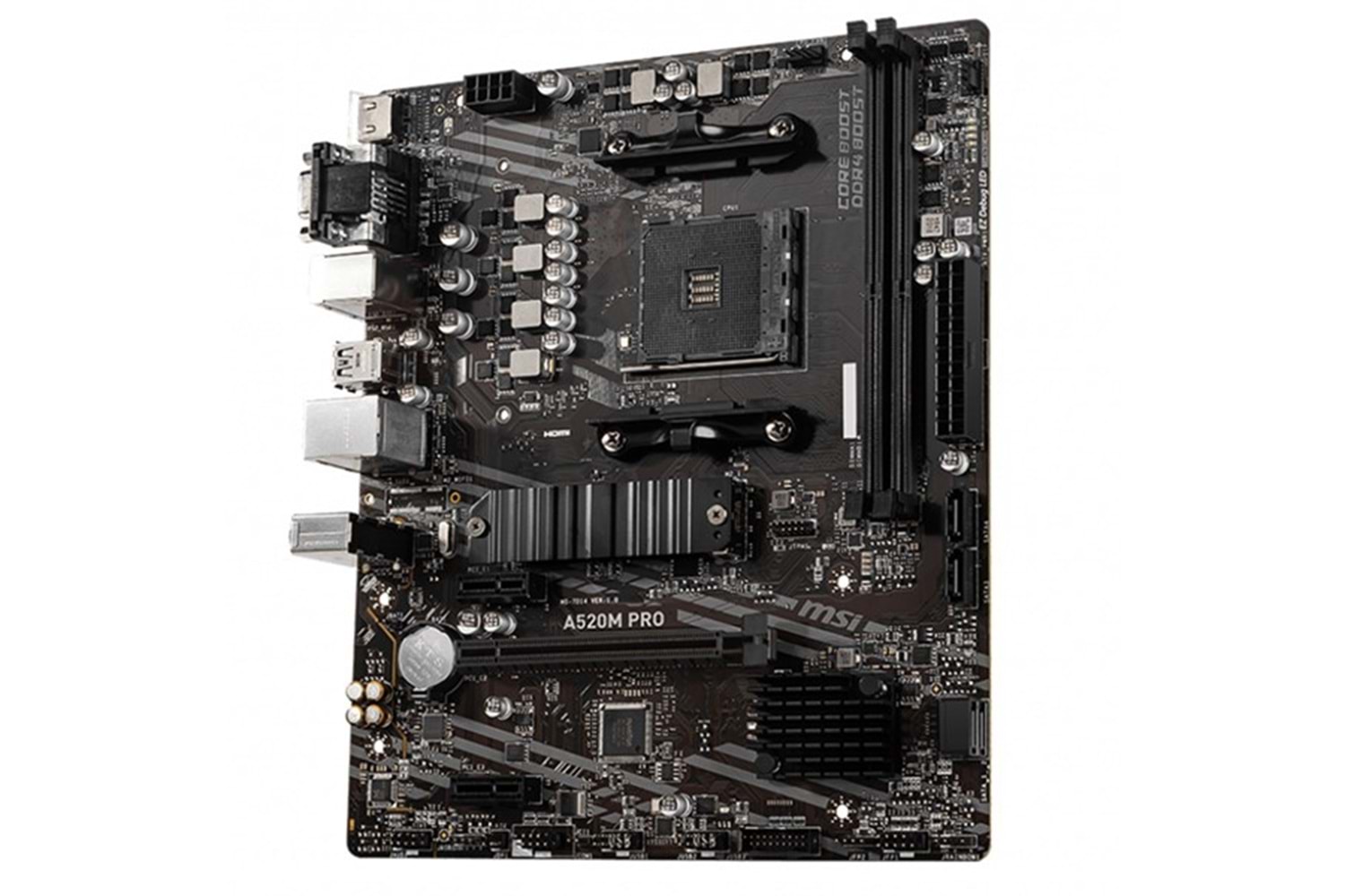 MSI A520M PRO DDR4 M2 PCIe NVME HDMI DP PCIe 16X v3.0 AM4 mATX