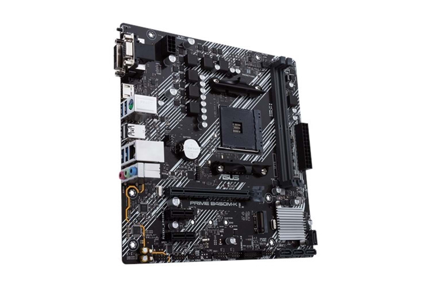ASUS PRIME B450M-K II DDR4 M2 PCIe NVME DVI PCIe 16X v3.0 AM4 mATX