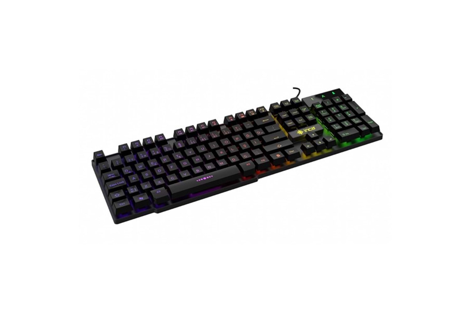 INCA IKG-449 Türkçe USB RAINBOW EFECT MEKANİK HİSLİ Siyah Oyuncu Klavye