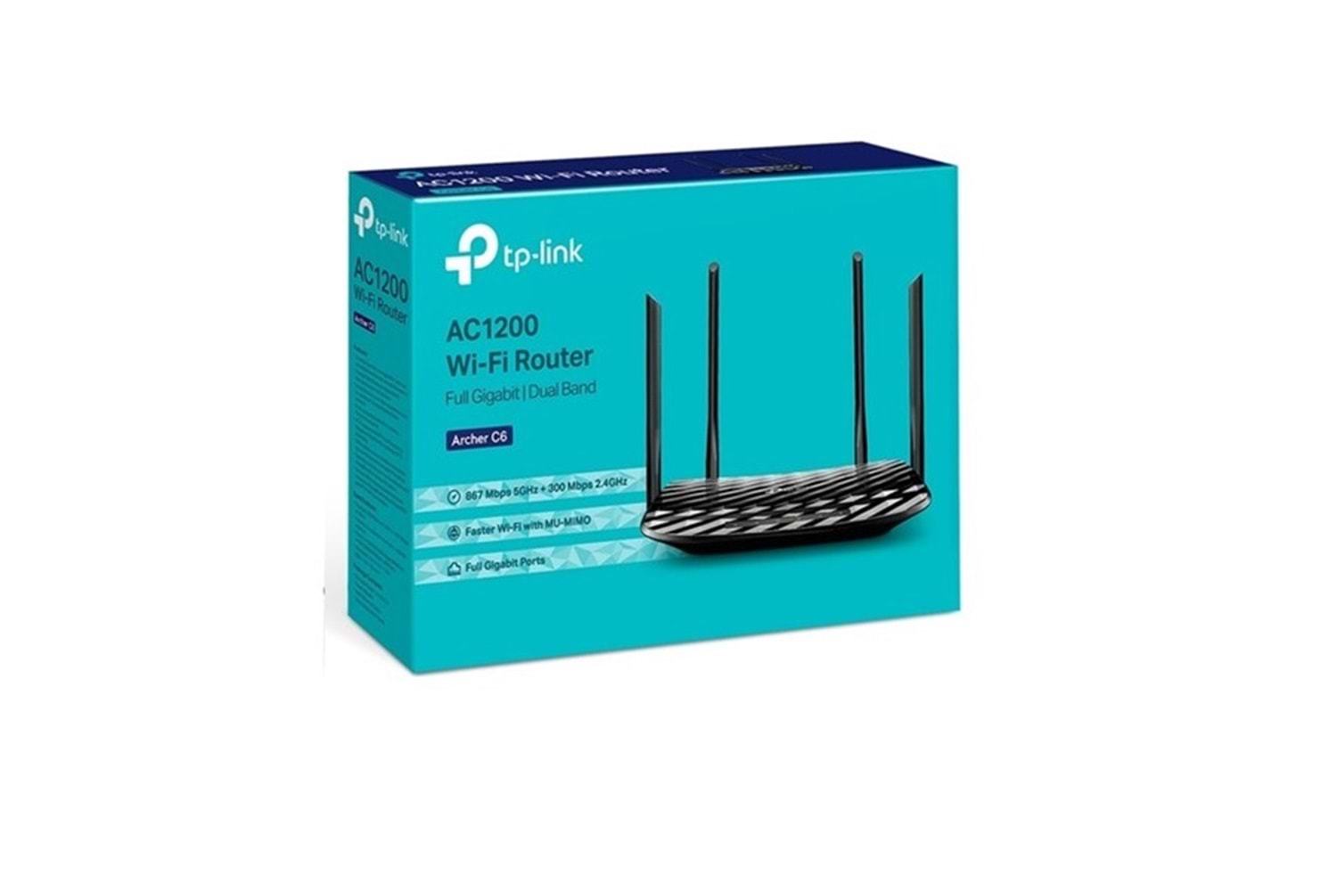 TP-LINK ARCHER C6 AC1200 Dual Band EV Ofis Tipi Router