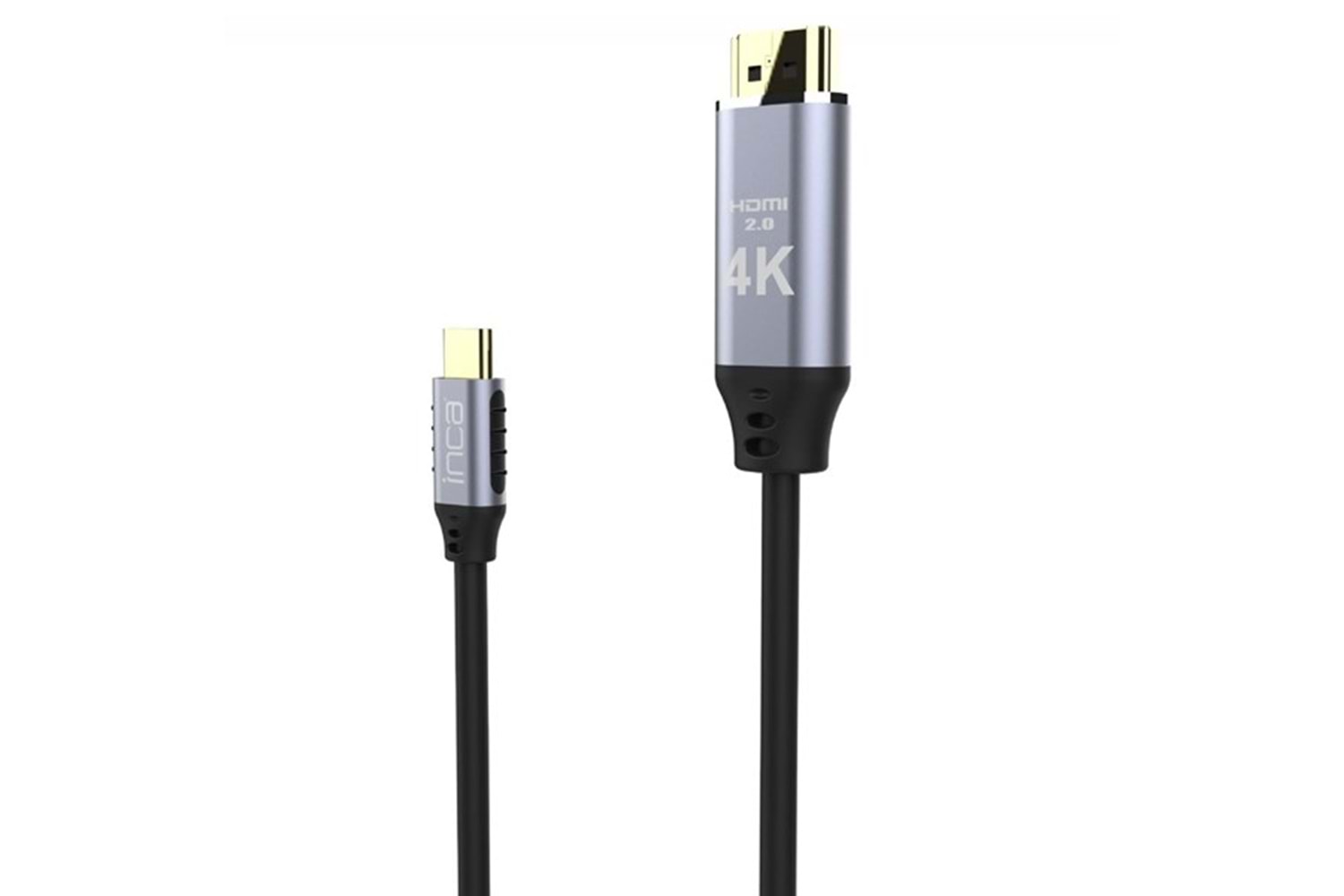 INCA ITCH-02TX 2metre TYPE-C - HDMI Görüntü Kablosu 4K
