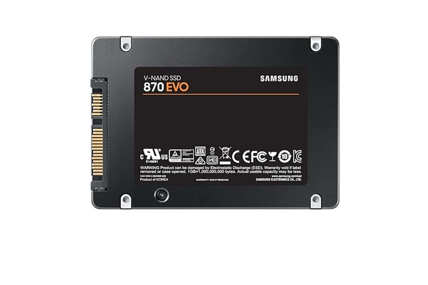 SAMSUNG 500GB 870 EVO MZ-77E500BW 560- 530MB/s SSD SATA-3 Disk