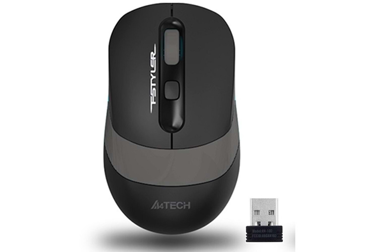 A4 TECH FG10S Kablosuz Sessiz 2000dpi Optic Siyah/Gri Mouse