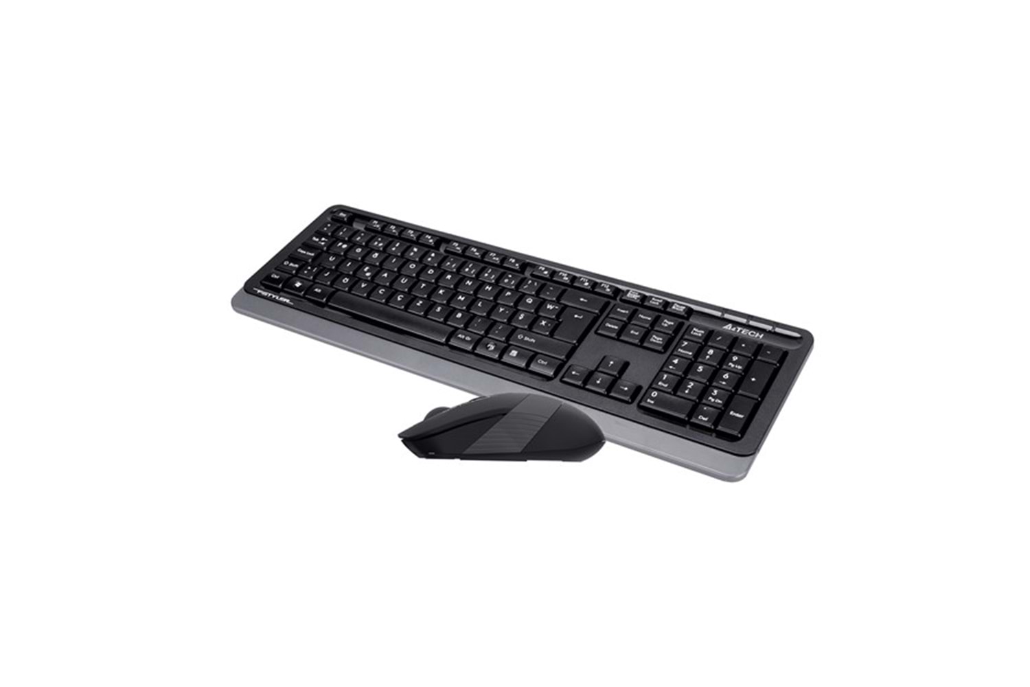 A4 TECH FG1010 Kablosuz F Trk Optic Mouse Siyah/Gri Multimedya Klavye - Mouse Set