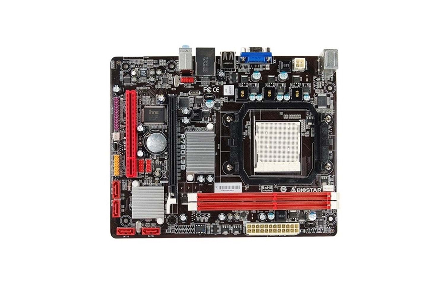 BIOSTAR A780L3B DDR3 PCIe 16X v2.0 AM3 mATX FX İşlemcileri Desteklemez