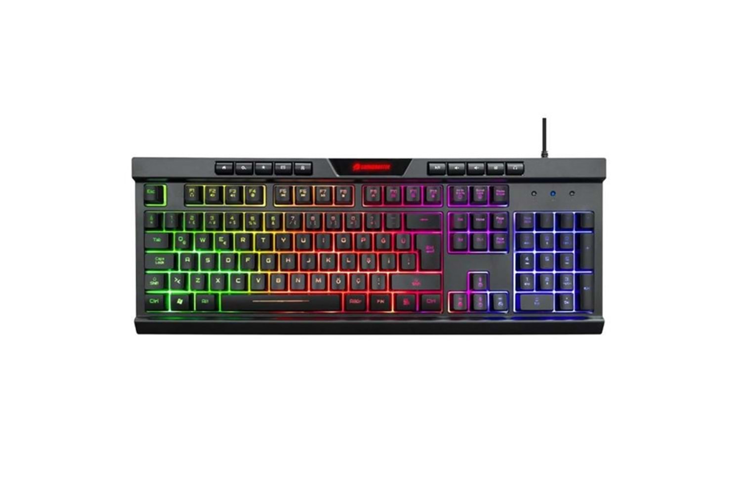 GameBooster GB-G69K USB Q Trk Rainbow Aydınlatmalı Siyah Gaming Klavye