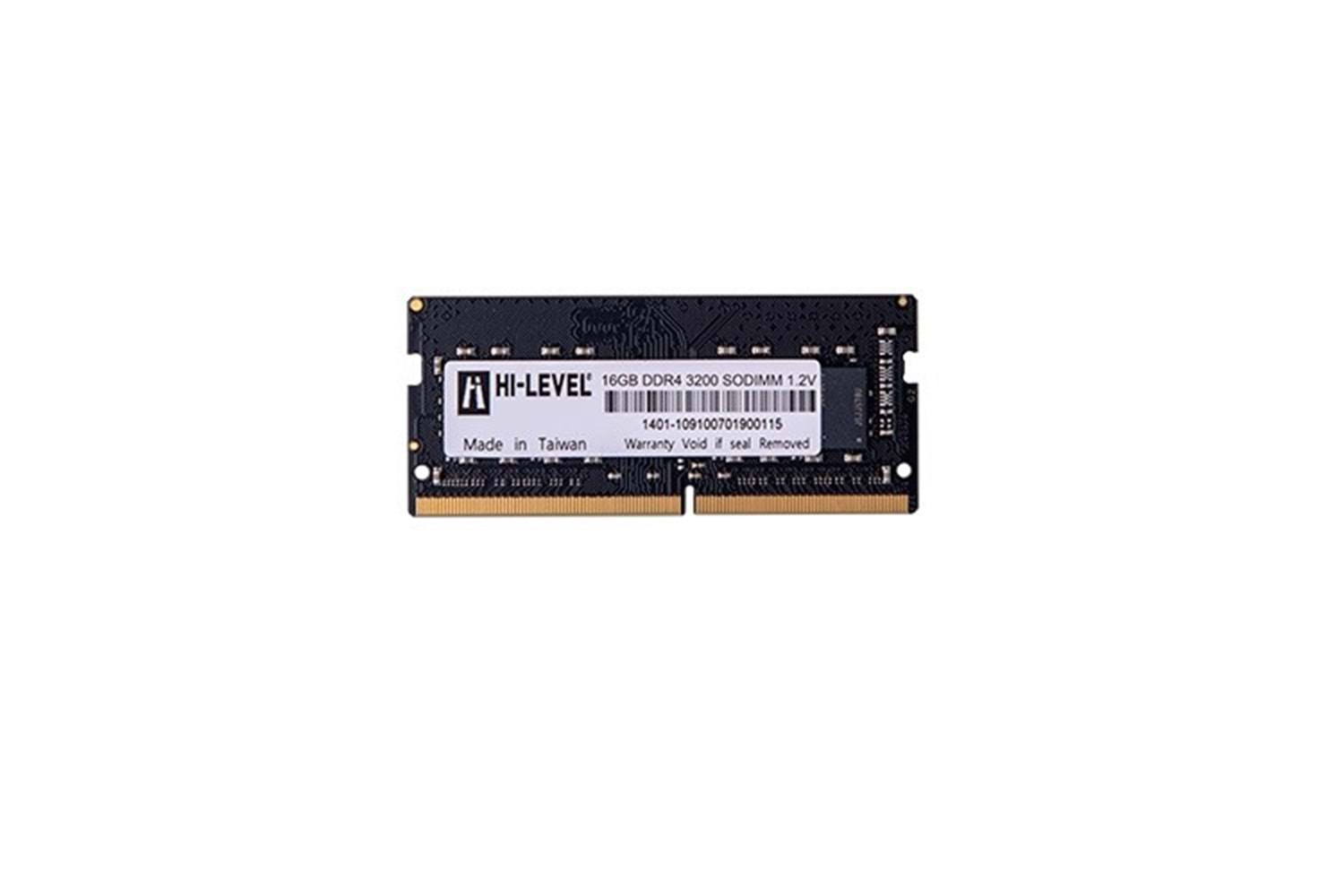 HI-LEVEL 16GB DDR4 3200MHZ NOTEBOOK RAM VALUE HLV-SOPC25600D4/16G