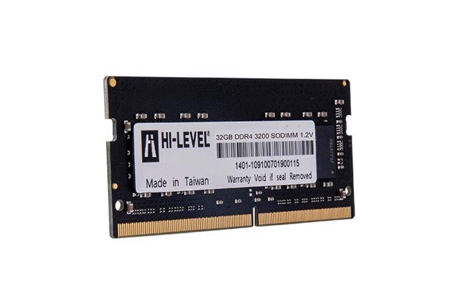 HI-LEVEL 32GB DDR4 3200MHZ NOTEBOOK RAM VALUE HLV-SOPC25600D4/32G