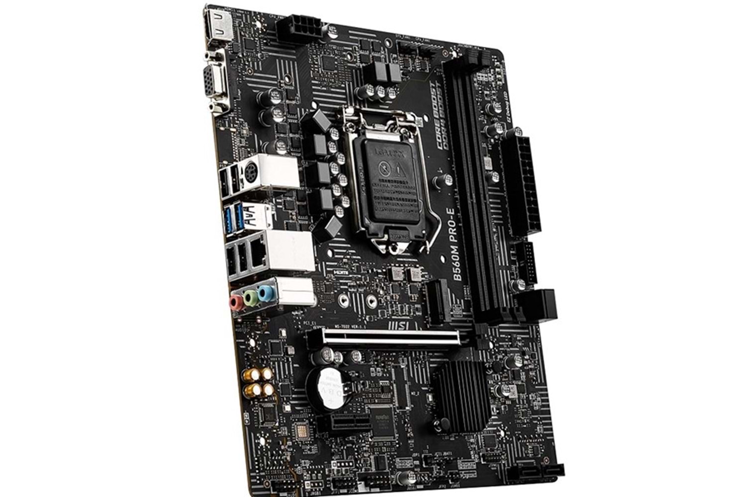 MSI B560M PRO-E DDR4 M2 PCIe NVME HDMI PCIe 16X v4.0 1200p v2 mATX
