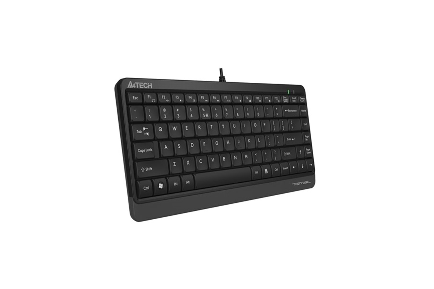 A4 TECH FK11 USB Q Trk Mini Siyah/Gri Multimedya Klavye