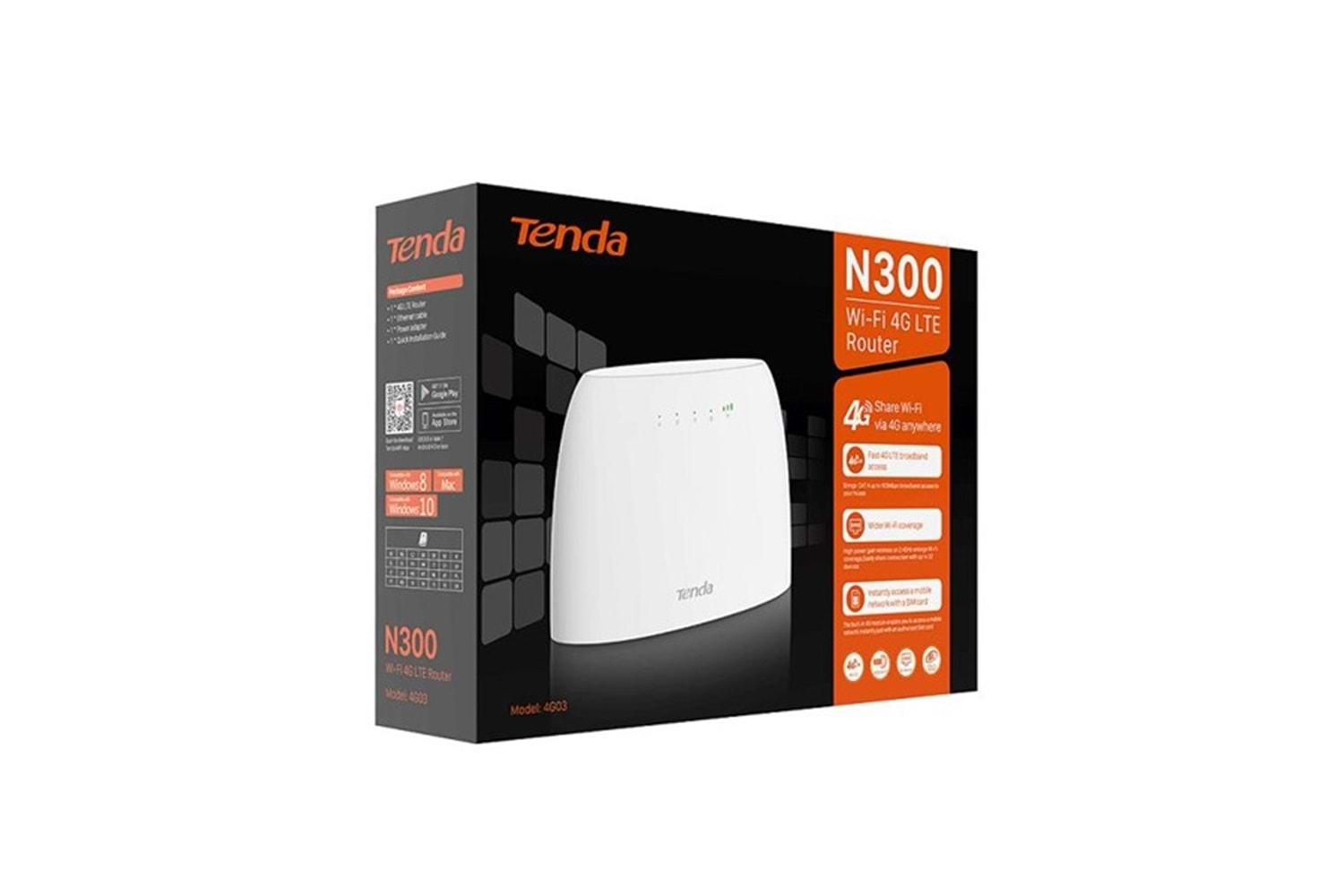 TENDA 4G03 4G301 300mbps N300 2.4ghz 4G LTE Router