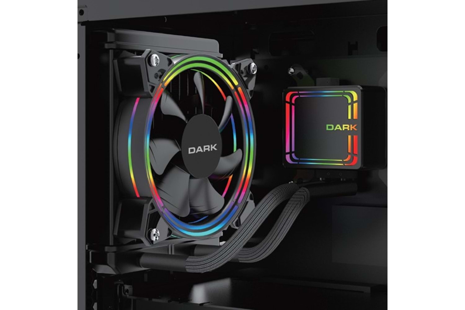 DARK 120mm AQUAFORCE W126 DKCCW126 RGB Sıvı Soğutmalı İşlemci Fanı