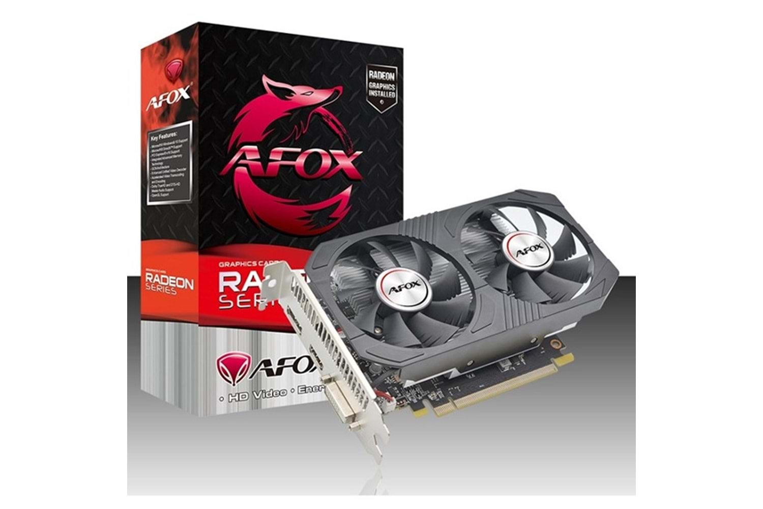 AFOX RX550 4GB AFRX550-4096D5H4-V6 GDDR5 128bit HDMI DVI DP PCIe 16X v3.0