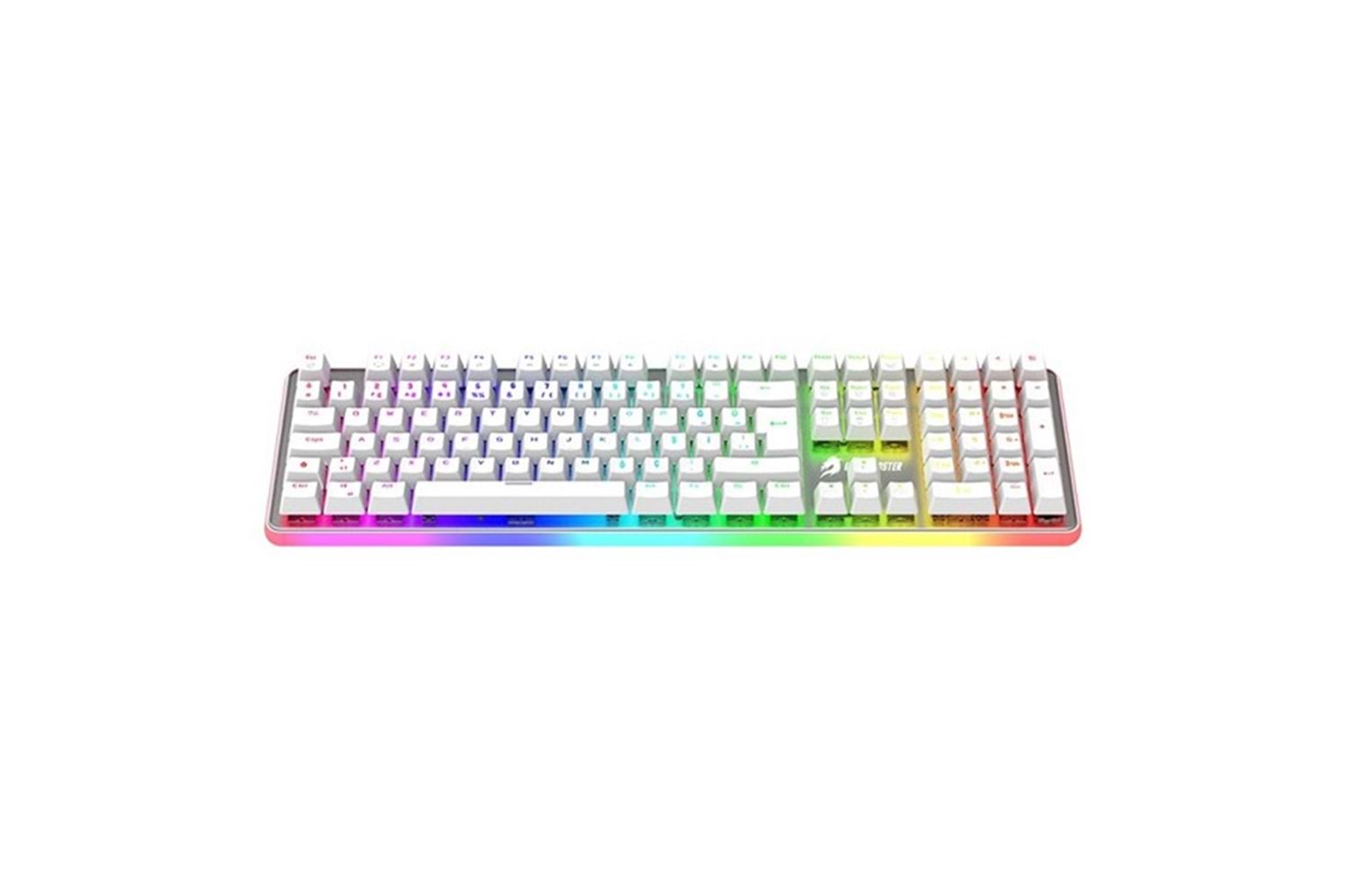 GameBooster G918 USB Q Trk RGB Mekanik Beyaz Gaming Klavye GB-G918R-WH
