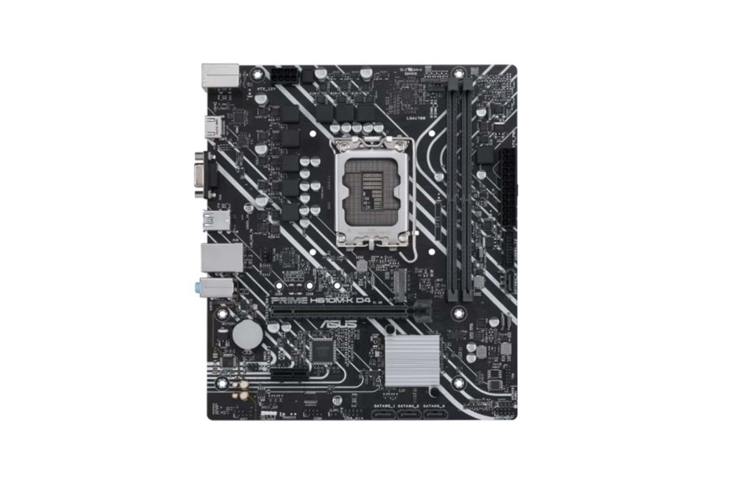 ASUS PRIME H610M-K D4 DDR4 M2 PCIe NVME HDMI PCIe 16X v4.0 1700p mATX