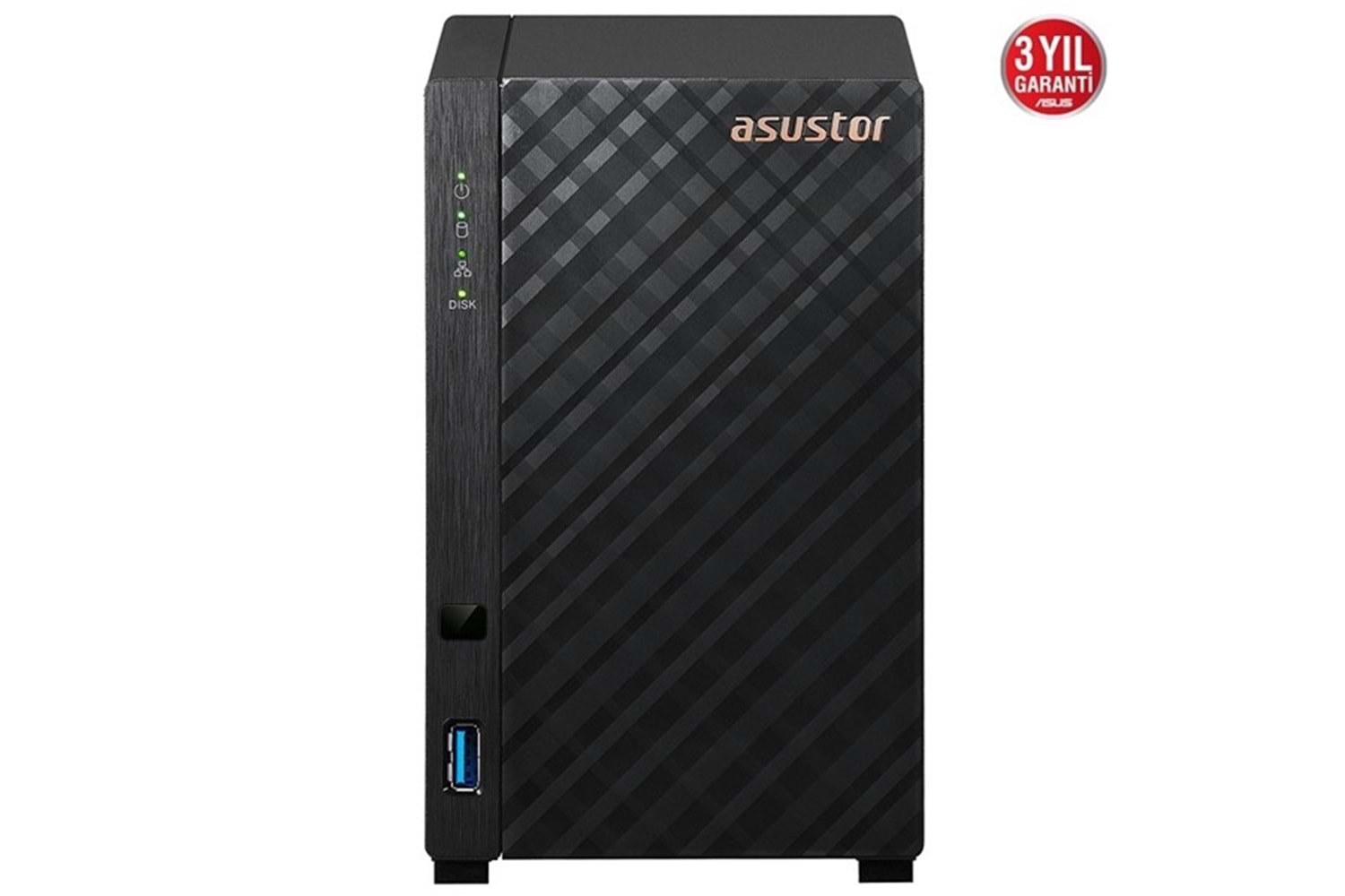 ASUSTOR AS1102T REALTEK QC 1 GB RAM- 2-diskli Nas Server (Disksiz)
