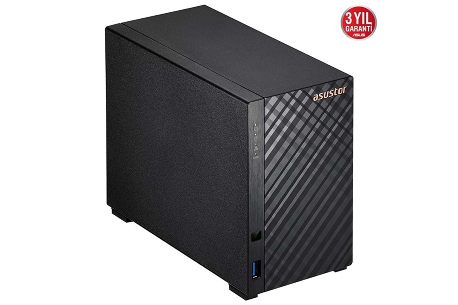 ASUSTOR AS1102T REALTEK QC 1 GB RAM- 2-diskli Nas Server (Disksiz)