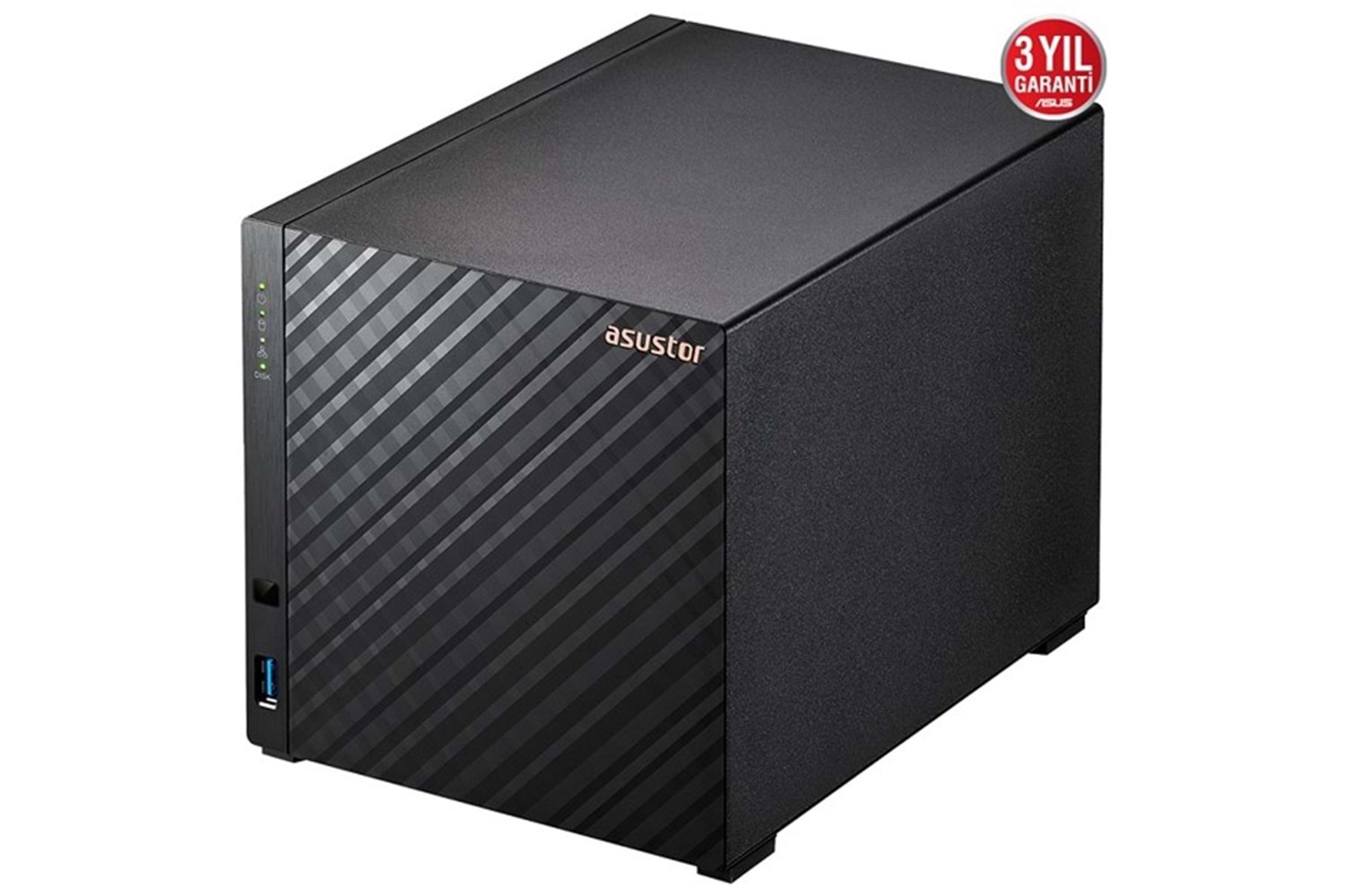 ASUSTOR AS1104T REALTEK QC 1 GB RAM- 4-diskli Nas Server (Disksiz)