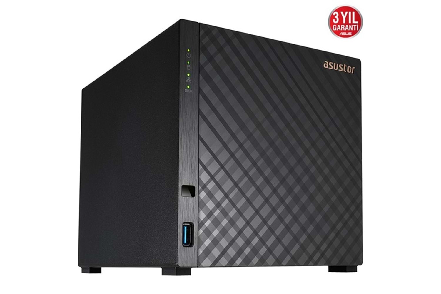ASUSTOR AS1104T REALTEK QC 1 GB RAM- 4-diskli Nas Server (Disksiz)